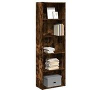 vidaXL Bibliothèque chêne fumé 60x30x189 cm bois d'ingénierie857921 Marron G