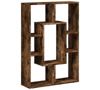vidaXL Bibliothèque chêne fumé 63x20x90 cm Bois d'ingénierie, étagère, étagère de Rangement, Support à Livres, étagère à Livres, étagère de Stockage