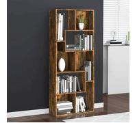 vidaXL Bibliothèque - Chêne fumé