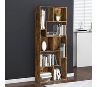 vidaXL Bibliothèque Chêne fumé 67x24x161 cm Bois d'ingénierie Marron