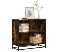 vidaXL Bibliothèque chêne fumé 80,5x35x76 cm bois d'ingénierie Marron