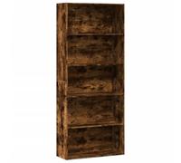 vidaXL Bibliothèque chêne fumé 80x30x189 cm Bois d'ingénierie