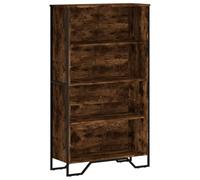 vidaXL Bibliothèque chêne fumé 80x31x137,5 cm Bois d'ingénierie, étagère, étagère à Livres, étagère de Rangement, Armoire de Rangement