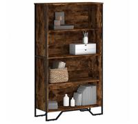 vidaXL Bibliothèque chêne fumé 80x31x137,5 cm Bois d'ingénierie, étagère, étagère à Livres, étagère de Rangement, Armoire de Rangement