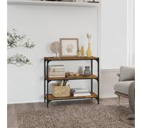 vidaXL Bibliothèque Chêne fumé 80x33x70,5 cm