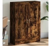 Vidaxl Bibliothèque Chêne Fumé 82,5x30,5x115 Cm Bois D'ingénierie Multicolore