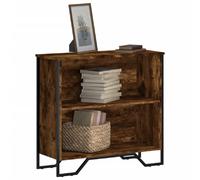 vidaXL Bibliothèque chêne fumé 80x31x74,5 cm Bois d'ingénierie, étagère, étagère à Livres, étagère de Rangement, Armoire de Rangement