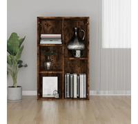 vidaXL Bibliothèque chêne fumé/buffet