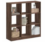 Bibliothèque chêne marron 102x32x108 cm bois d ingénierie Marron G