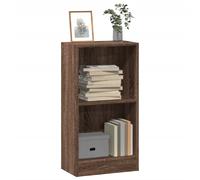Bibliothèque chêne marron 40x24x76 cm bois d ingénierie G
