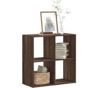 vidaXL Bibliothèque 852831 chêne marron bois d'ingénierie 68,5 x 32 x 68,5 cm