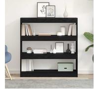 vidaXL Bibliothèque 862726 3 niveaux Chêne noir Bois d'ingénierie 100 x 30 x 103 cm