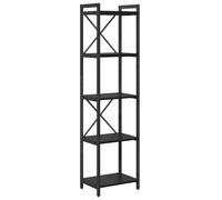 Vidaxl Bibliothèque Chêne Noir 40 X 30 X 153 Cm Bois D'ingénierie