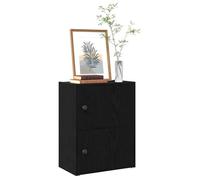 vidaXL Bibliothèque chêne noir 40x24x52 cm bois d'ingénierie, étagère à livres, support de rangement, support à livres 860356