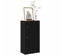 vidaXL Bibliothèque chêne noir 40x24x77 cm – bois d'ingénierie, étagère à livres