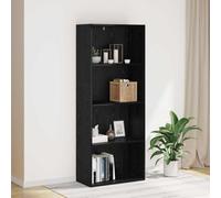 Vidaxl Bibliothèque Chêne Noir 60 X 30 X 151,5 Cm Bois D'ingénierie