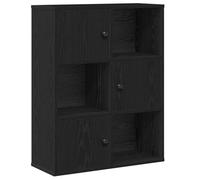 vidaXL Bibliothèque chêne noir 60x24x76,5 cm – Bois d'ingénierie, étagère de rangement