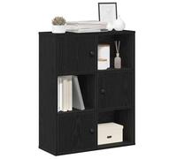 Vidaxl Bibliothèque Chêne Noir 60x24x76,5 Cm Bois D'ingénierie