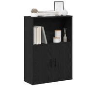 vidaXL Bibliothèque chêne Noir 60x24x85 cm Bois d'ingénierie, étagère à Livres, Support de Rangement, Support à Livres, Armoire de Rangement