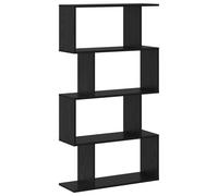 Vidaxl Bibliothèque Chêne Noir 70 X 24 X 129 Cm Bois D'ingénierie