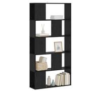 vidaXL Bibliothèque Chêne Noir 80,5 x 23,5 x 162,5 cm PB, Bibliothèque rectangulaire Moderne, Rangement Efficace, étagères modulables, Design Contemporain, Organisateur pour la Maison