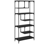 Vidaxl Bibliothèque Chêne Noir 81 X 36 X 176 Cm Bois D'ingénierie
