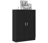 vidaXL Bibliothèque Chêne Noir 82,5 x 30,5 x 115 cm Bois d'ingénierie, Salon, étagère rectangulaire Moderne, Meuble à Livres résistant, bibliothèques autonomes pour Un Rangement stylé