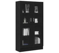 vidaXL Bibliothèque Chêne Noir 82,5 x 30,5 x 150 cm Bois d'ingénierie, Bibliothèque Moderne, Meuble de Rangement décoratif, étagère autoportante pour Salon, Espace Lecture à la Maison