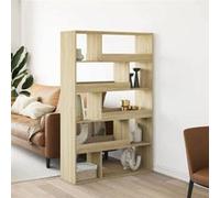 vidaXL Bibliothèque chêne sonoma 100x33x156,5 cm bois d'ingénierie, étagère à livres, étagère de rangement, armoire 3309341 Marron G