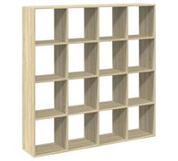 vidaXL Bibliothèque chêne Sonoma 137,5x29x137,5 cm Bois d'ingénierie, bibliothèque, étagère à Livres, étagère, Armoire de Rangement