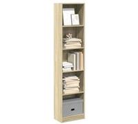 vidaXL Bibliothèque chêne Sonoma 40x24x176 cm Bois d'ingénierie, étagère à Livres, Porte-Livres, Support à Livres, Armoire de Rangement