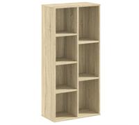 vidaXL Bibliothèque chêne Sonoma 50x25x105 cm, bois d'ingénierie, Marron