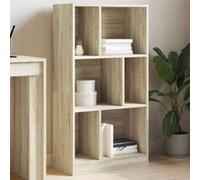 Vidaxl Bibliothèque Chêne Sonoma 57x28,5x107,5 Cm Bois D'ingénierie Multicolore