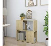 vidaXL Bibliothèque Chêne Sonoma 60x24x63 cm en aggloméré