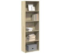 vidaXL Bibliothèque chêne Sonoma 60x30x189 cm bois d'ingénierie Marron