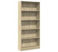 vidaXL Bibliothèque Chêne Sonoma Bois d'ingénierie 80x24x176 cm Marron
