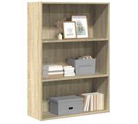 vidaXL Bibliothèque chêne Sonoma 80x30x114 cm Bois d'ingénierie, étagère, étagère à Livres, Support de Livre, Armoire de Rangement