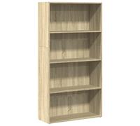 vidaXL Bibliothèque chêne Sonoma 80x30x152 cm en bois d'ingénierie Marron