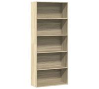 vidaXL Bibliothèque chêne sonoma 80x30x189 cm bois d'ingénierie Marron