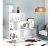 vidaXL Bibliothèque/Séparateur de pièce Blanc 155x24x160 cm Aggloméré