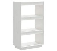vidaXL Bibliothèque/Cloison Blanc 60x35x103 cm Bois de pin massif