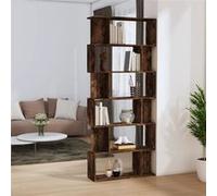 vidaXL Bibliothèque/Cloison Chêne fumé 80x24x192 cm Bois d'ingénierie 816059