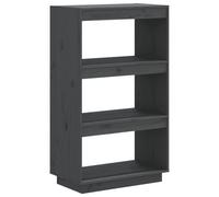 vidaXL Bibliothèque/Cloison Gris 60x35x103 cm Bois de pin massif