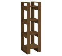 vidaXL Bibliothèque/Cloison Marron miel 41x35x125 cm Bois massif