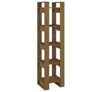 vidaXL Bibliothèque/Cloison Marron miel 41x35x160 cm Pin solide