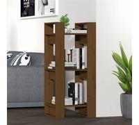 vidaXL Bibliothèque/Cloison Marron miel 41x35x91 cm Bois massif