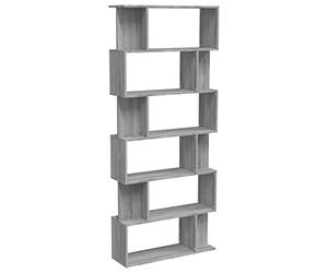 vidaXL Bibliothèque/Cloison Sonoma Gris 80x24x192 cm Bois d'ingénierie
