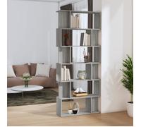 vidaXL Bibliothèque cloison Sonoma 80x24x192 cm Bois d'ingénierie Gris