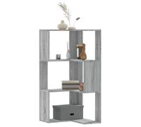 vidaXL Bibliothèque d'angle à 3 niveaux Sonoma gris – Bois d'ingénierie