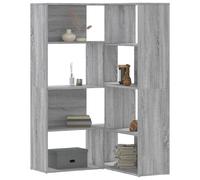 vidaXL Bibliothèque d'angle à 4 niveaux - Sonoma gris